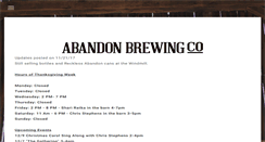 Desktop Screenshot of abandonbrewing.com