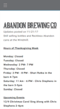 Mobile Screenshot of abandonbrewing.com